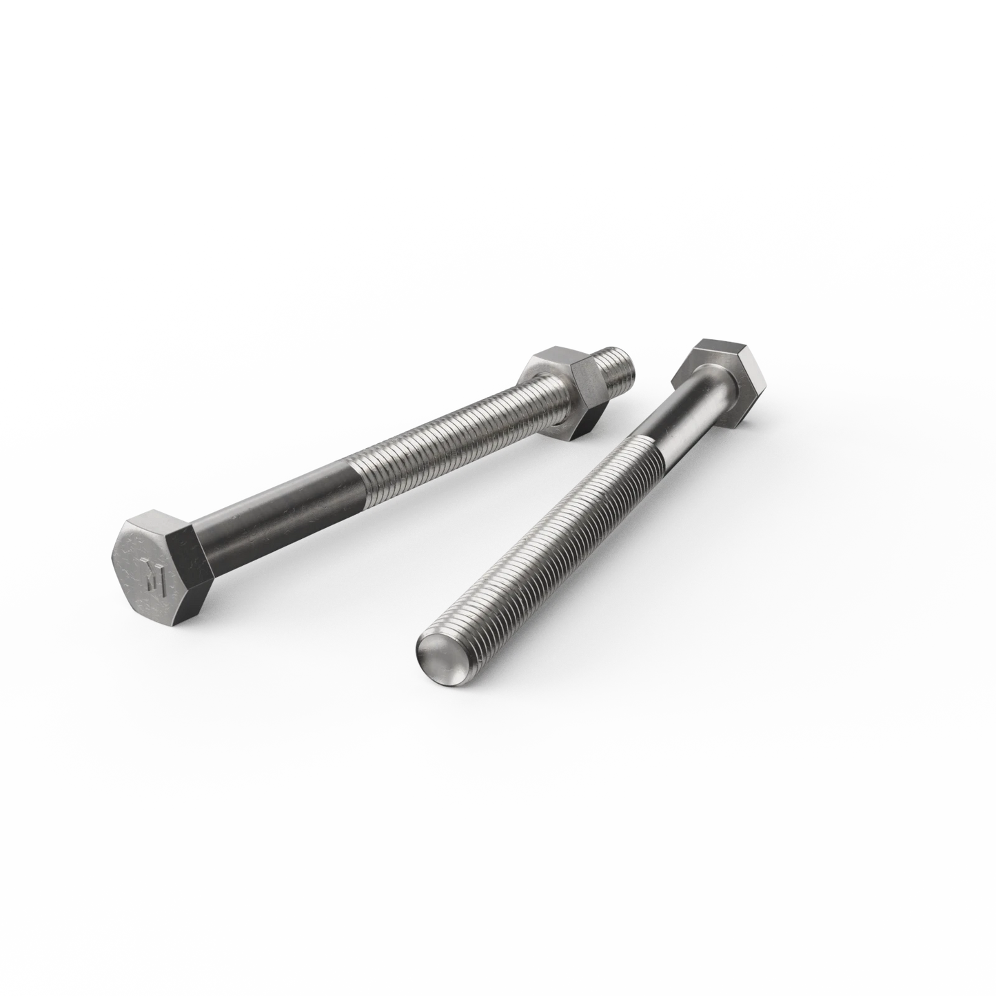 ZENITH Stainless Steel 304 M10 x 120mm Hex Head Bolts and Nuts, Corrosion Resistant