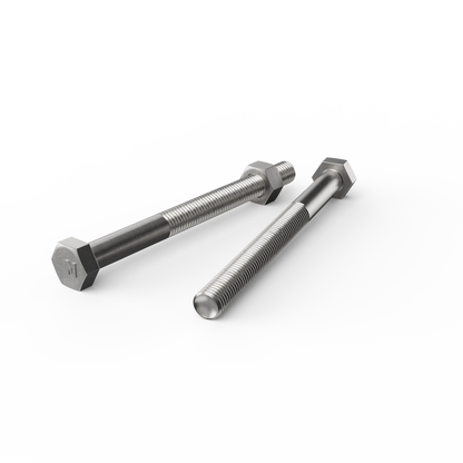ZENITH Stainless Steel 304 M10 x 120mm Hex Head Bolts and Nuts, Corrosion Resistant