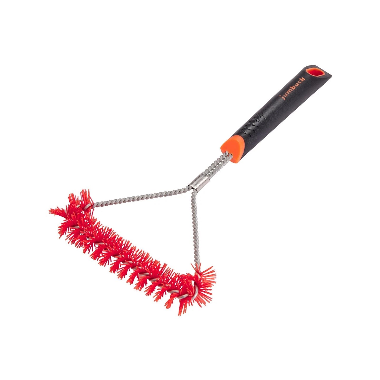 Jumbuck Small Nylon Grill Brush, Ergonomic, Non-slip, 30cm, Red Bristles