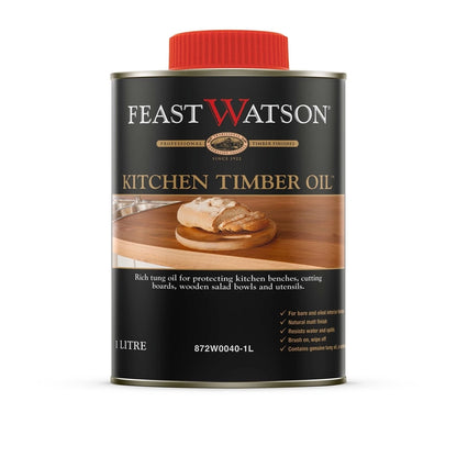 Feast Watson Kitchen Timber Oil 250ml - Easy Application, Fast Drying, Deep Penetration