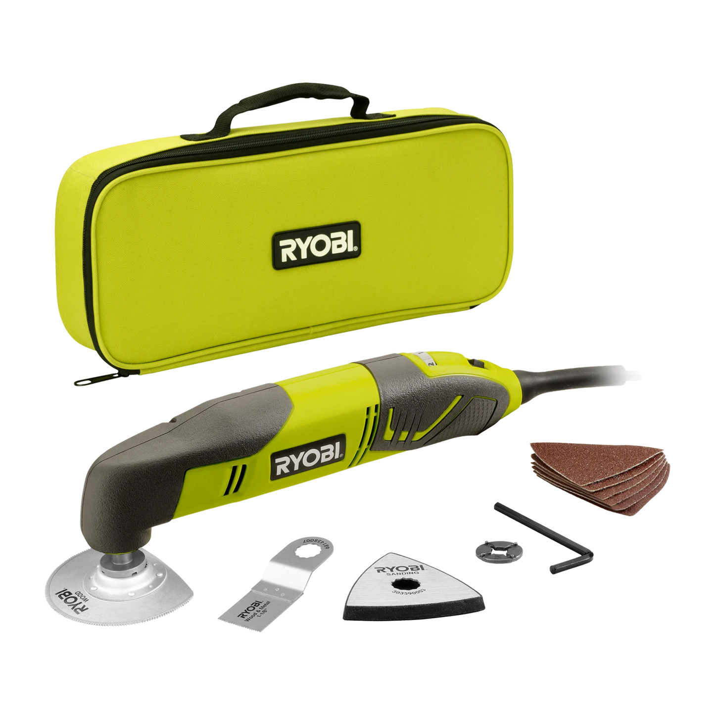 Ryobi 200W Corded Multi-Function Tool Kit, Versatile, Ergonomic, Variable Speed Control