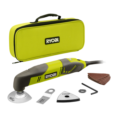 Ryobi 200W Corded Multi-Function Tool Kit, Versatile, Ergonomic, Variable Speed Control