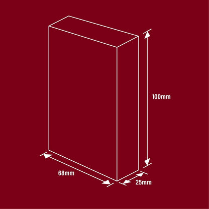 Rocket Fine Sanding Sponge - Flexible Multi-Surface, Fine Grit, 70x25x100mm, Black