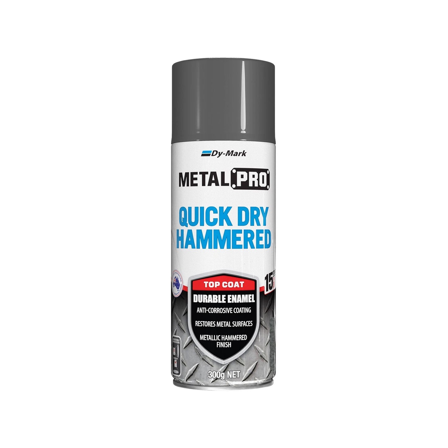 Dy-Mark MetalPro Charcoal Quick Dry Hammered Enamel, 300g, Durable Anti-Corrosive Finish