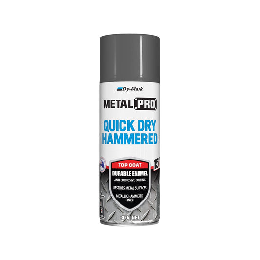 Dy-Mark MetalPro Charcoal Quick Dry Hammered Enamel, 300g, Durable Anti-Corrosive Finish