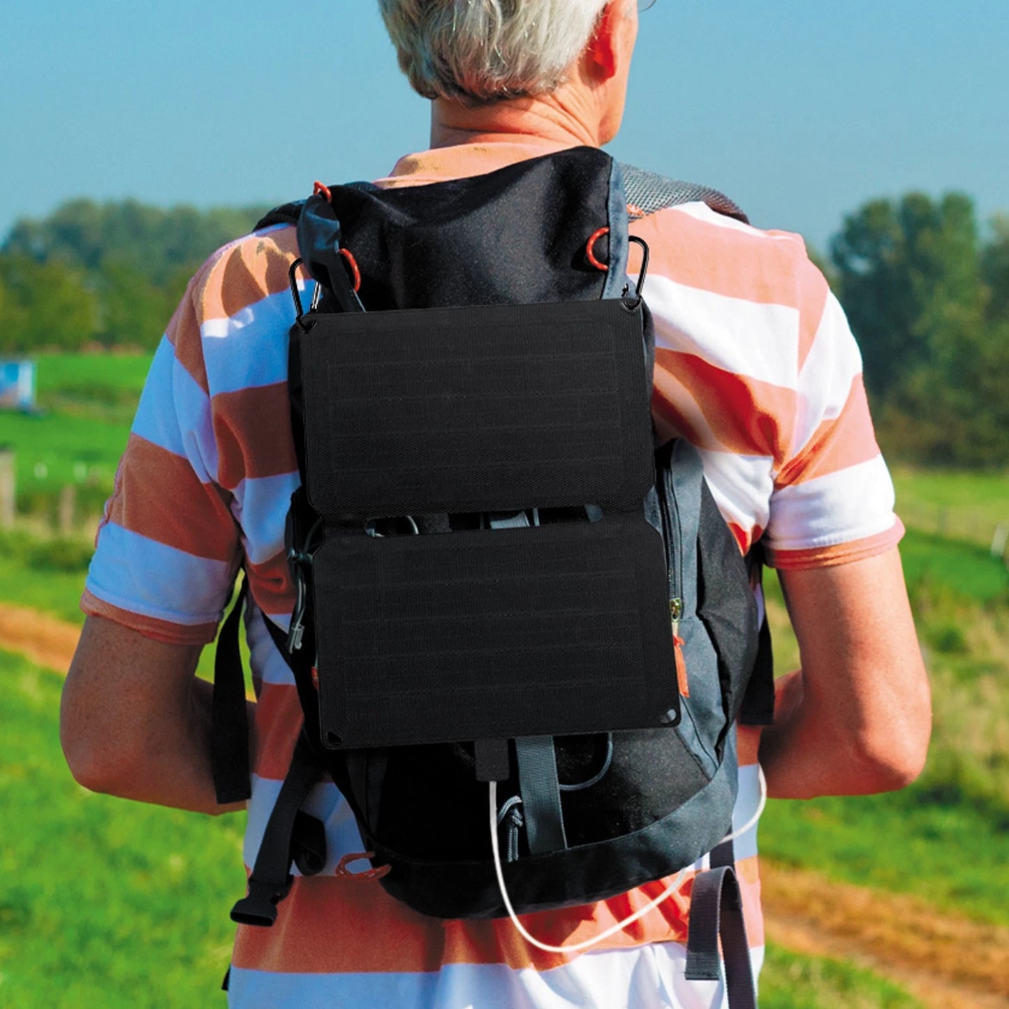 Arlec 10W Solar Charger with USB-A Port, ETFE Panel, Portable Outdoor Charging