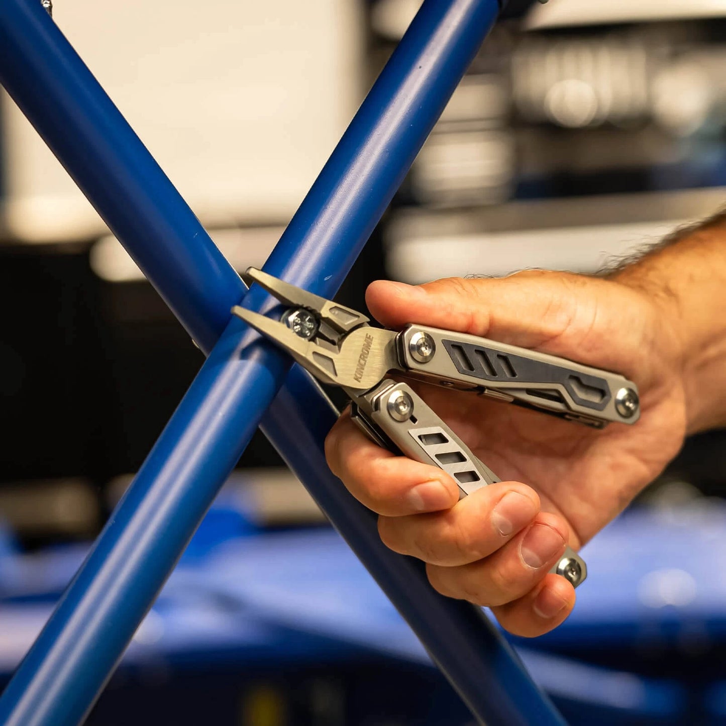 Kincrome 15 Function Multi-Tool, Stainless Steel, Locking Mechanism, Pocket Clip