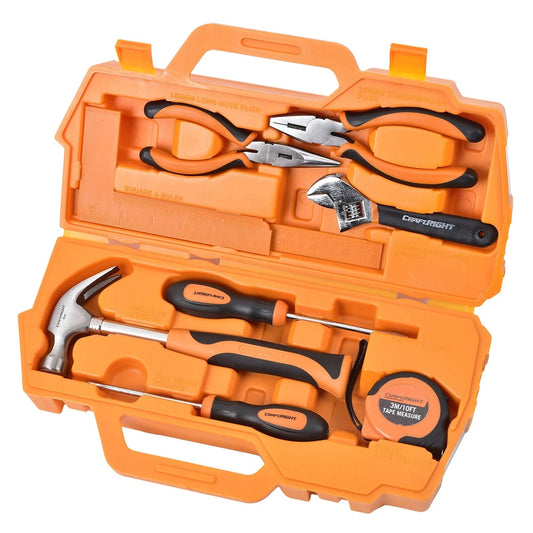 Craftright Truck Tool Kit for Kids - 10-Piece DIY Set with Carry Case
