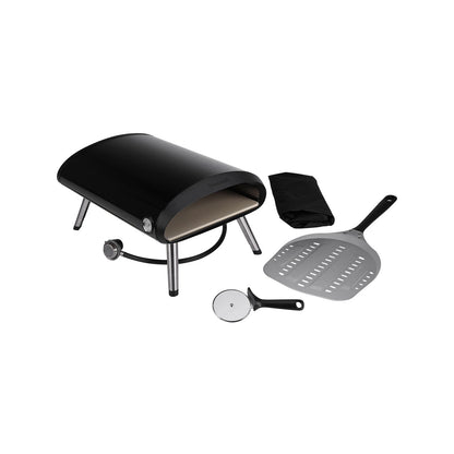 Jumbuck Portable Gas Pizza Oven with 12” Stone, Stainless Steel Burner, Accessories Included