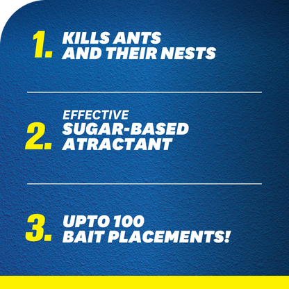 Yates Ant & Nest Killer Gel Bait 10g - Indoor/Outdoor, Sugar-Based, Professional Formula