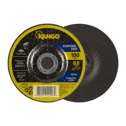 Kango 100mm Grinding Disc, Inox, Aluminium Oxide, Low Thermal Load, Angle Grinder Compatible