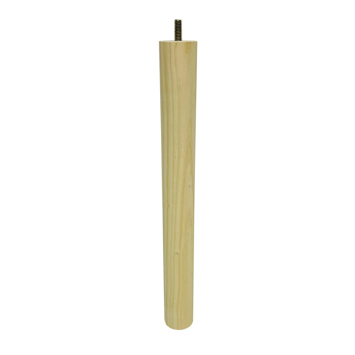 Adoored 400mm Raw Pine Round Furniture Leg - Universal Fit, Easy Install, Modern Design