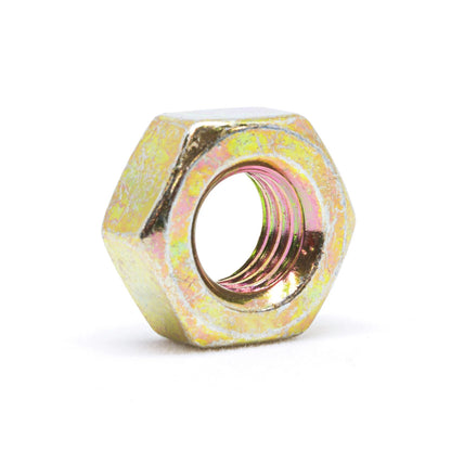 Pinnacle M6 Yellow Zinc High Tensile Hex Nuts - 10 Pack, Corrosion Resistant