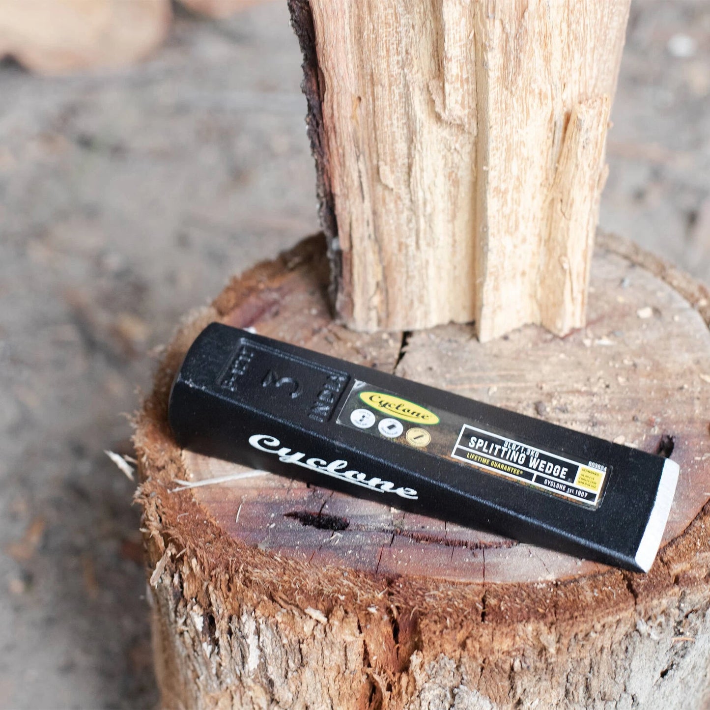 Cyclone 3lb Splitting Wedge, Forged Steel, Factory Sharpened, Lifetime Guarantee