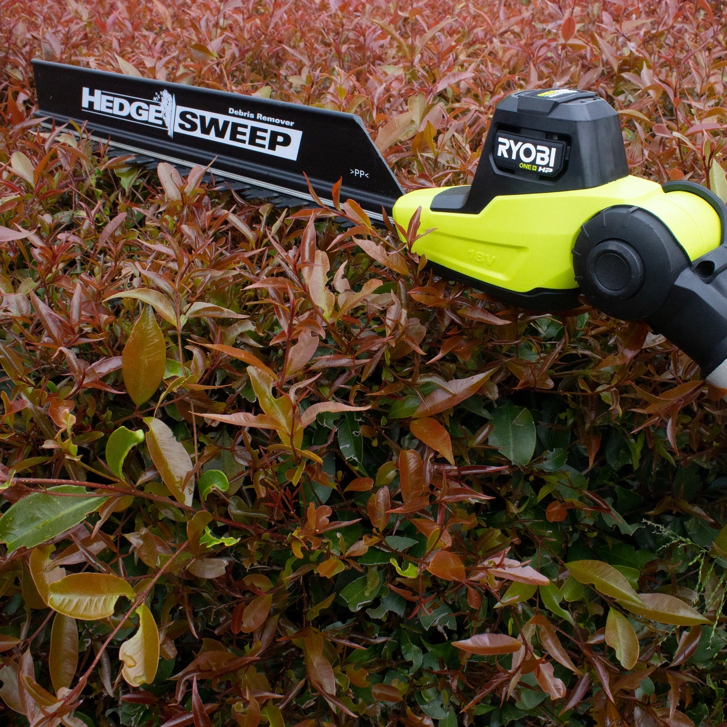 Ryobi 18V ONE+ HP Brushless Pole Hedge Trimmer, 450mm Blade, Adjustable Head