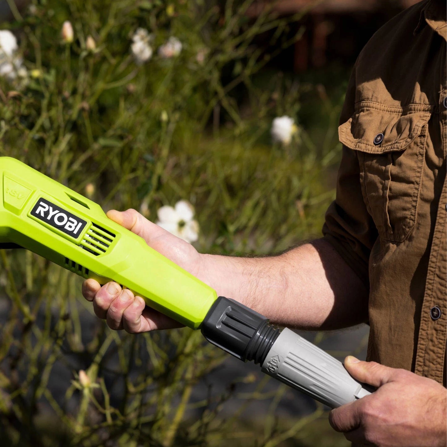 Ryobi 18V ONE+ EZ REACH 8” Pole Pruner, 2.9m Reach, Telescopic, Maintenance-Free