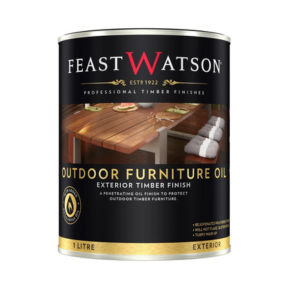 Feast Watson Outdoor Furniture Oil 500ml - UV & Mould Resistant, Solvent-Based