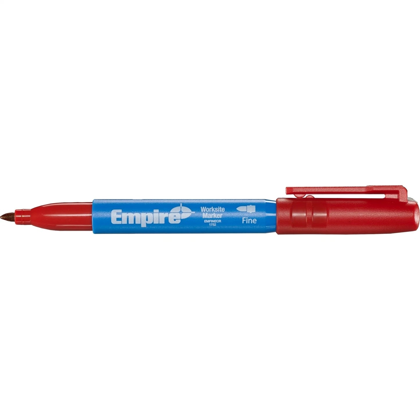 Empire Red Fine Marker Pen - Permanent, Quick-Dry, Clog-Resistant, Versatile Surfaces