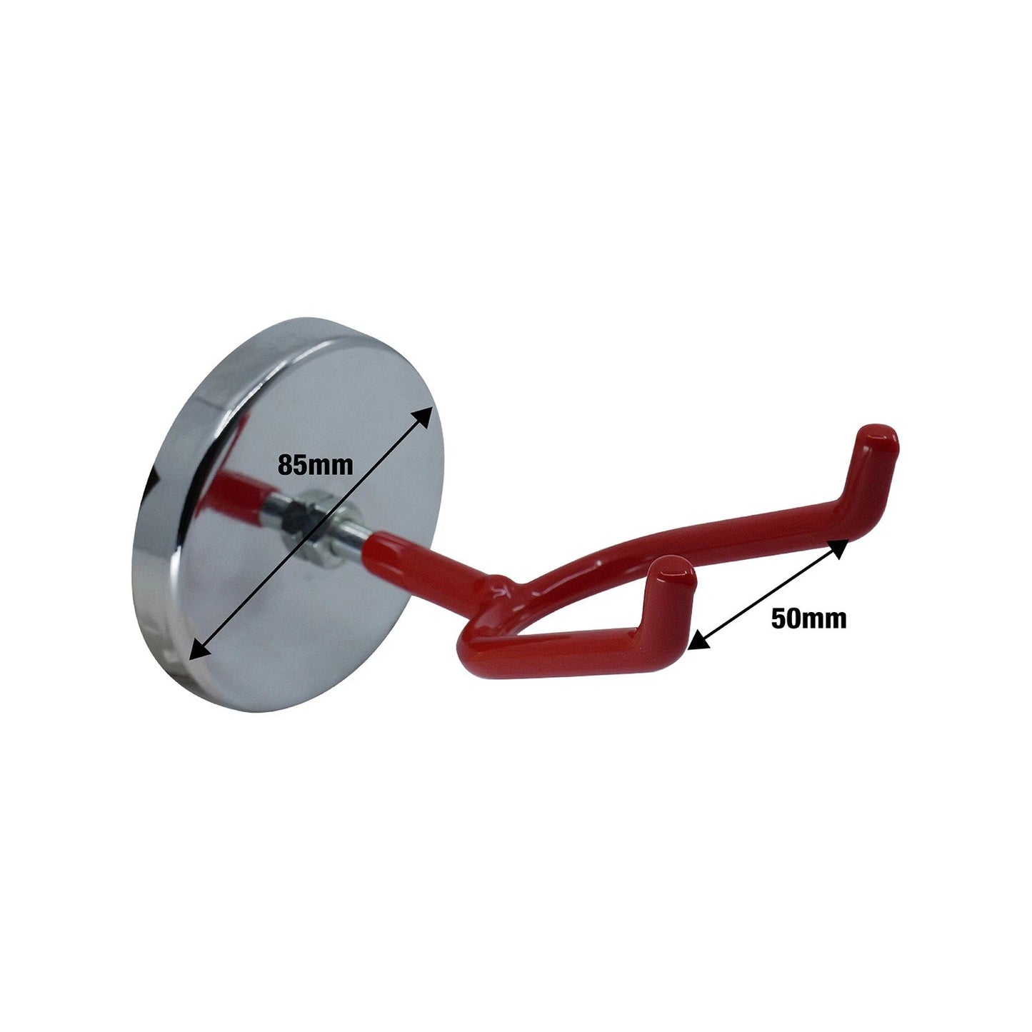 Everhang Red Magnetic Utility Hook - Strong Magnet, PVC Coated, Easy Install, 1 Pack