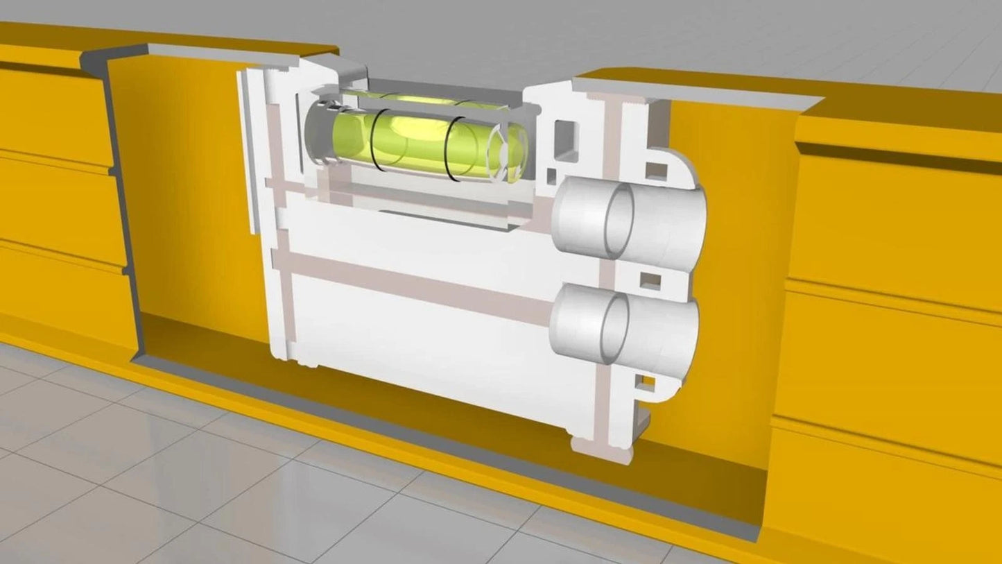 Stabila 800mm Trade Spirit Level, Aluminium, Shock-Absorbing, Precision Vials, Durable