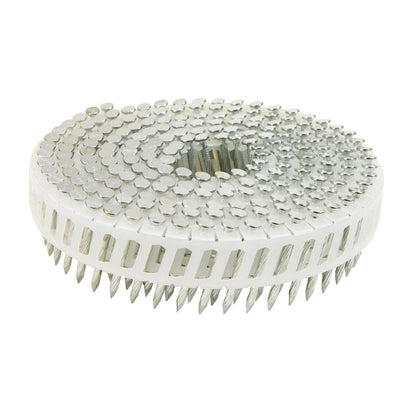 Titan 32x2.5mm Electro Galvanised Coil Nails 400 Pack - Corrosion Resistant, Diamond Point