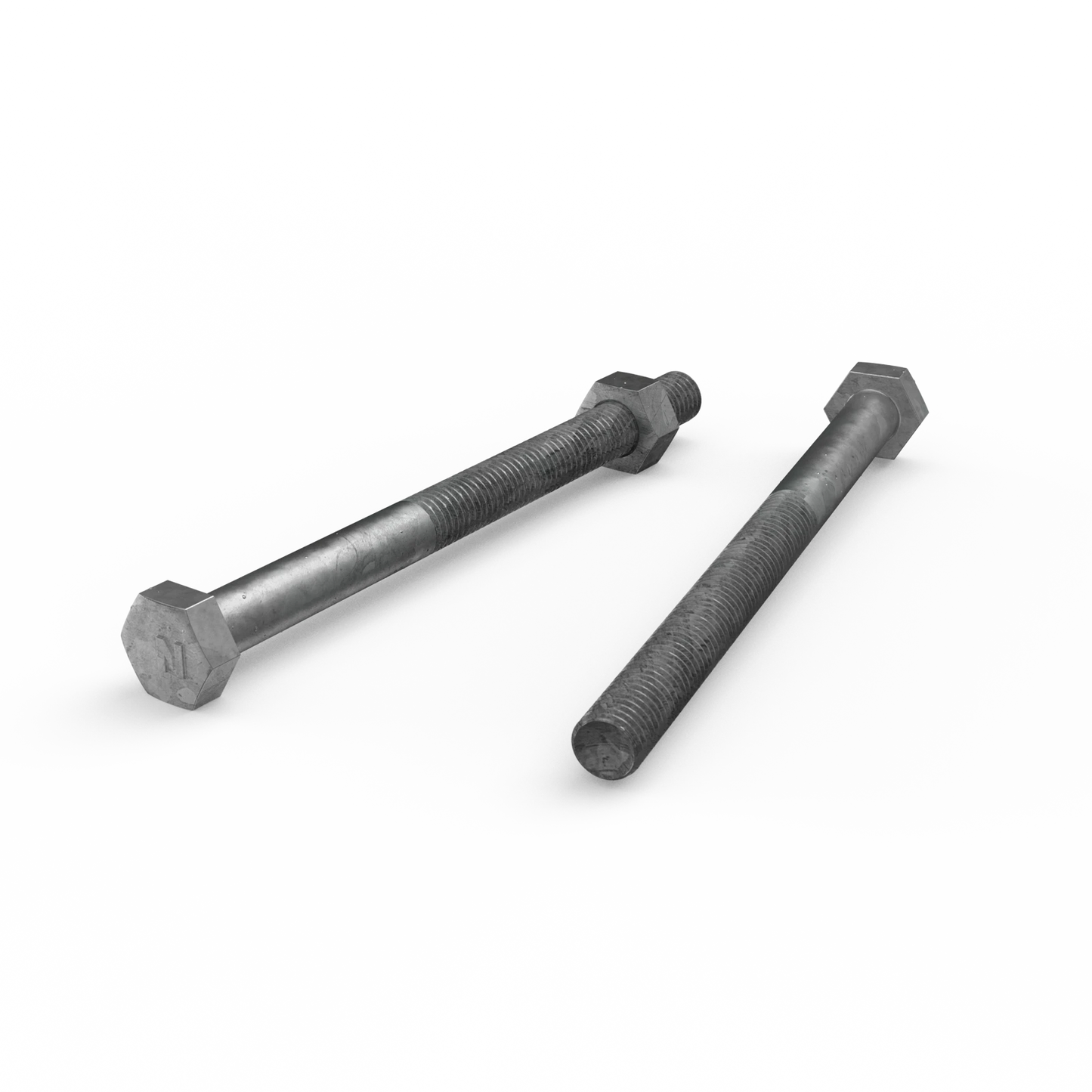 ZENITH M10 x 130mm Galvanised Hex Head Bolts & Nuts - Corrosion Resistant, AS Compliant