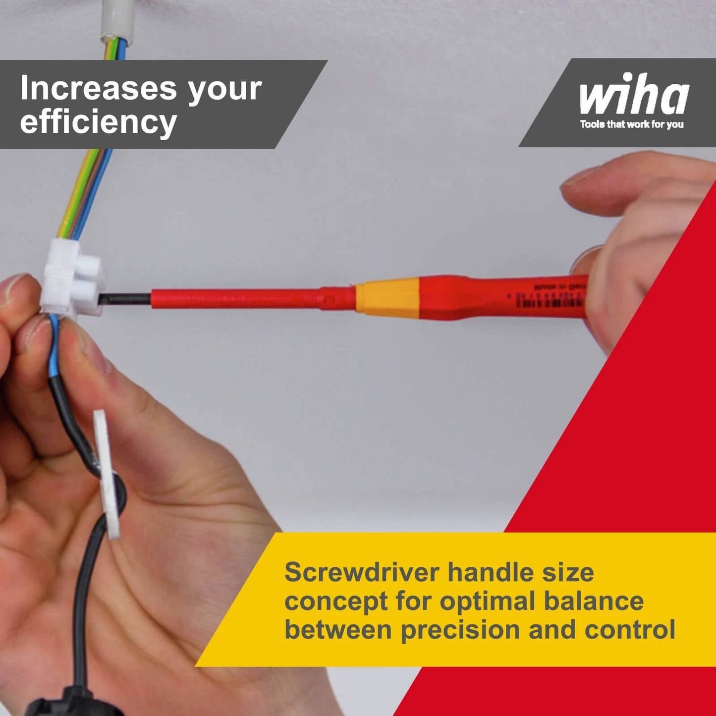 Wiha 9 Piece VDE Insulated Screwdriver Set, Ergonomic, Chrome-Vanadium, Exclusive to Bunnings