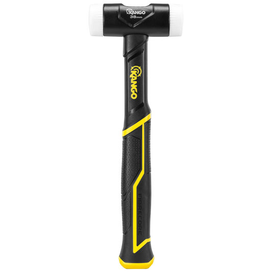 Kango 38mm Soft Face Mallet with Interchangeable Nylon Faces and Wedged Handle Design