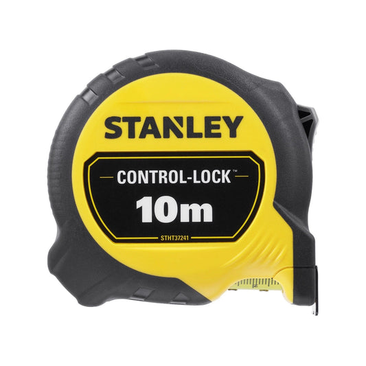 Stanley 10m Control Lock Tape Measure, Ergonomic, Double-Sided, Magnetic, BladeArmor® Coating