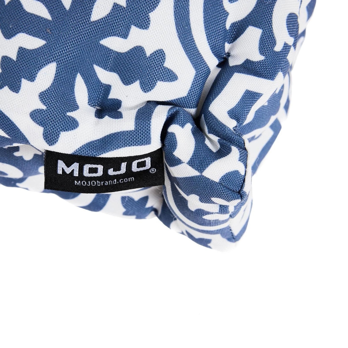 MOJO 45cm Blue White Marrakesh Cushion, Durable, UV Resistant, Showerproof, Indoor/Outdoor