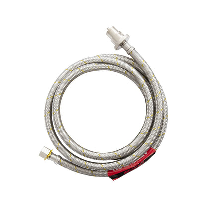 Gasmate 2000mm Braided Hose - Bayonet to 5/8" UNF (3/8" SAE) Stainless Steel