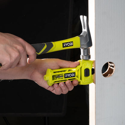Ryobi Door Latch Kit - No Measurements, 90-Degree Fence, Versatile Chisel, All-in-One Design