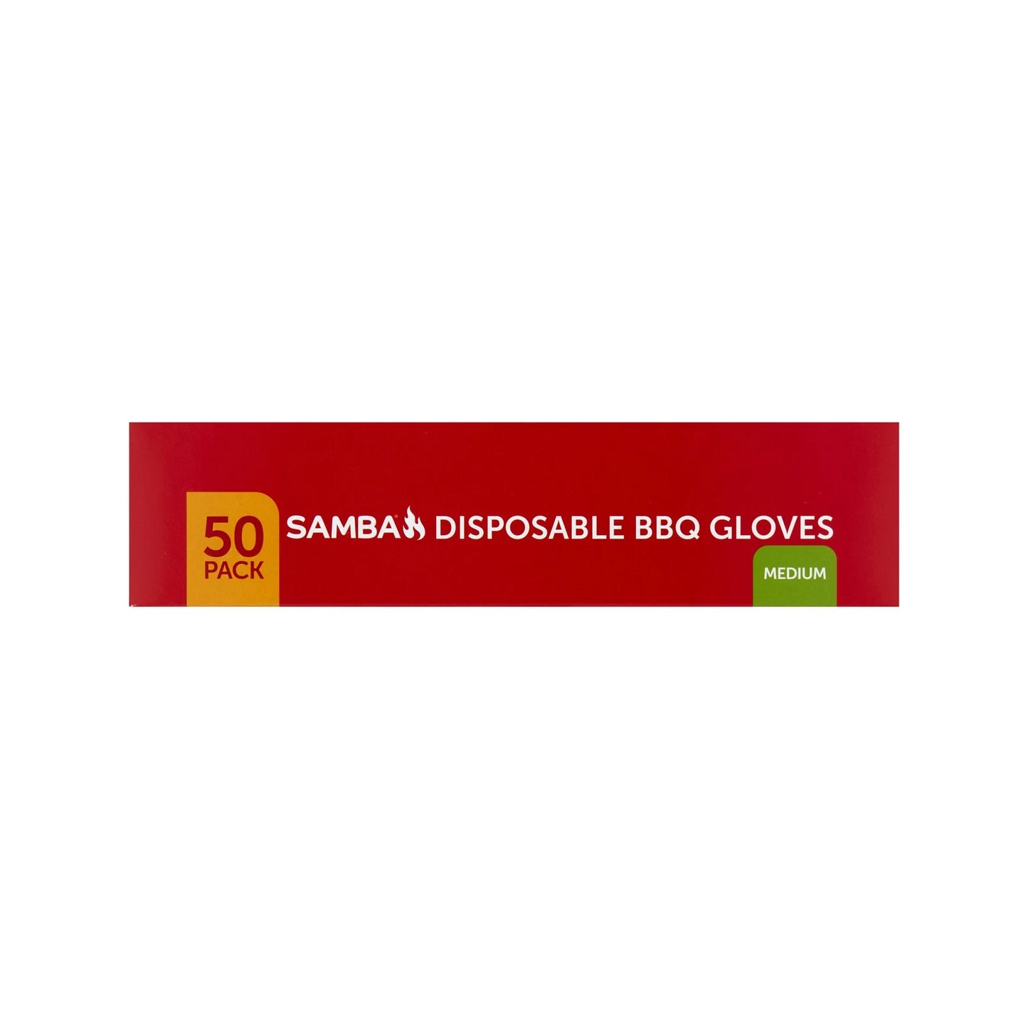 Samba Disposable BBQ Gloves 50 Pack - Medium Nitrile, FDA Approved, Micro Diamond Grip