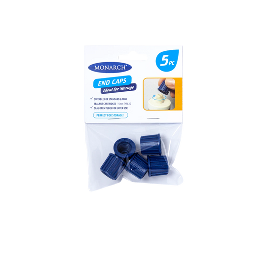Monarch Cartridge Caps - 5pc Set, Universal 15mm, Durable Plastic, Blue