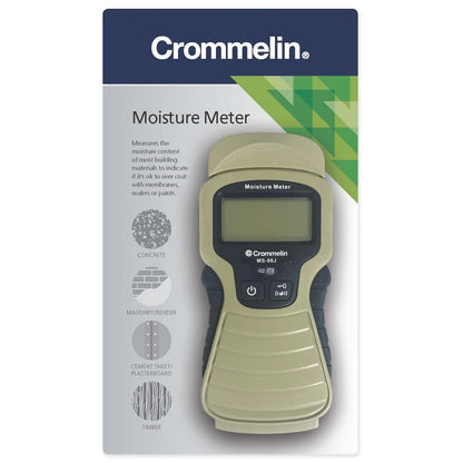 Crommelin Moisture Meter - Universal Compatibility, Clear Display, Audible Alerts, Durable Construction