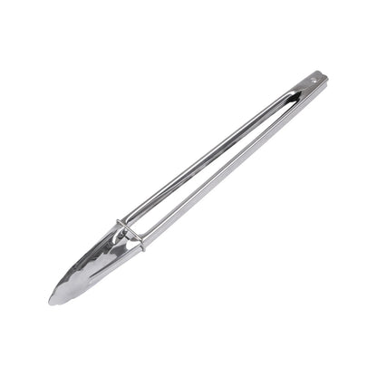 Long Lockable BBQ Tongs, 35cm Stainless Steel, Secure Grip, Dishwasher Safe