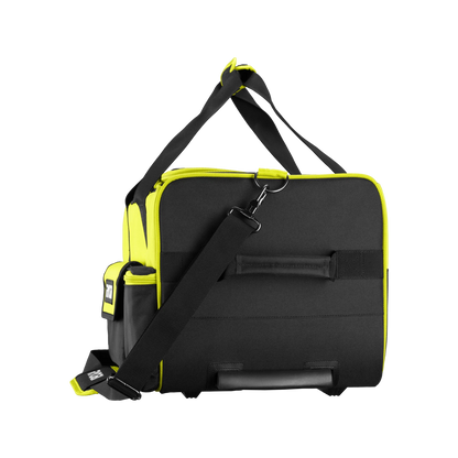 Ryobi 550mm Wheelie Tool Bag with Telescopic Handle, 17 Pockets, Durable Fabric
