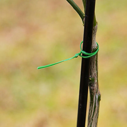 Jack 100m Dark Green Twist Plant Tie - Strong, Flexible, Rust-Resistant, 2mm Width