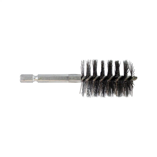 Josco 32mm Hex Wire Tube Brush, Steel, Rust Removal, Power Drill Compatible