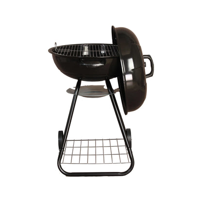Jumbuck Kettle BBQ 57cm Enamel Coated, Portable with Wheels, Charcoal Grill