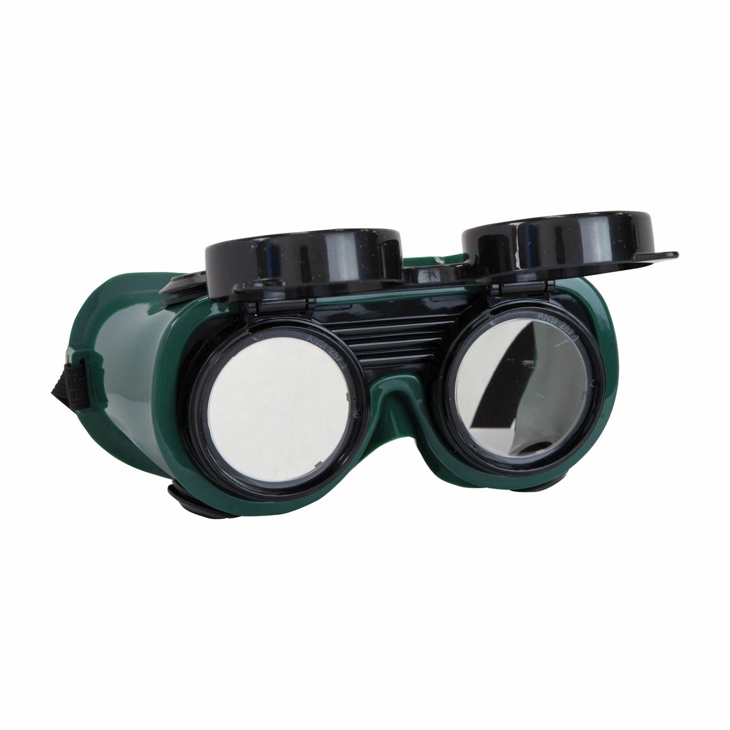 Bossweld Shade 5 Flip-Up Gas Welding Goggles with Elastic Strap and Lightweight Design