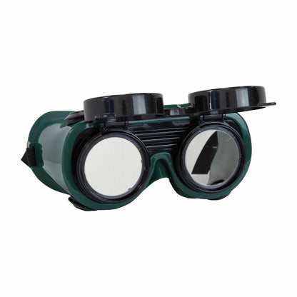 Bossweld Shade 5 Flip-Up Gas Welding Goggles with Elastic Strap and Lightweight Design