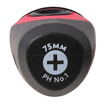 Trojan 75mm No.1 Phillips Screwdriver, Magnetic Tip, Ergonomic Handle, Lifetime Warranty