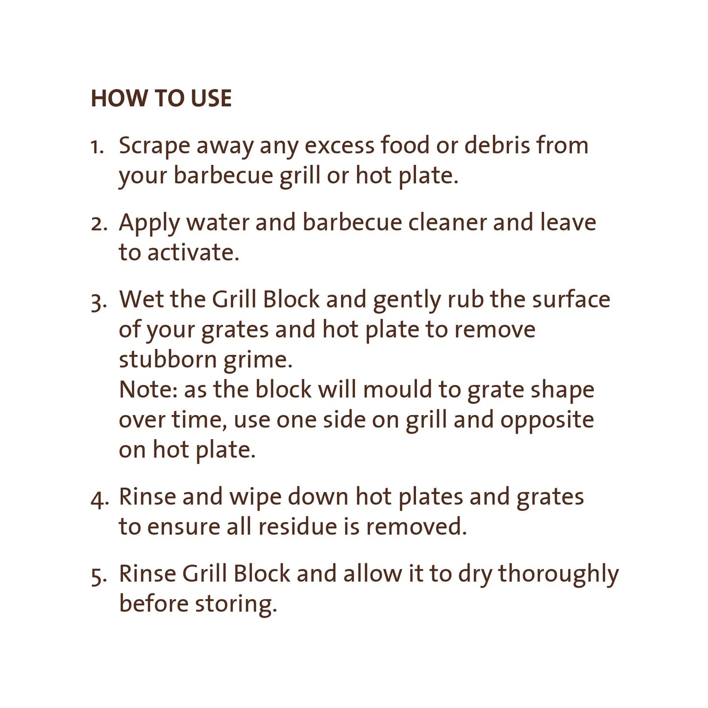 Jumbuck Grill Cleaning Block - Odourless, Non-Toxic, Eco-Friendly BBQ Cleaner