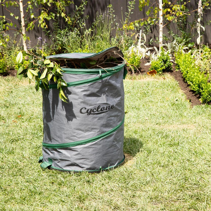 Cyclone 175L Pop-Up Garden Bag, Durable Nylon, 30kg Capacity, Easy Storage