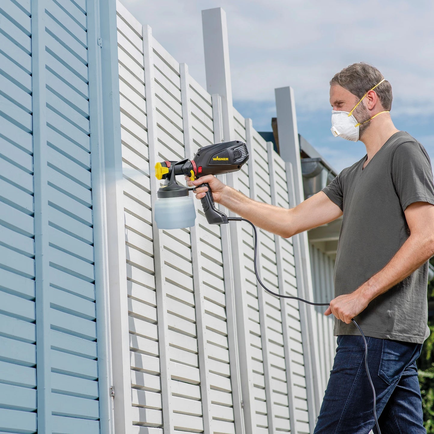 Wagner Flexio 575 Paint Sprayer, 630W, Adjustable Flow, i-Spray Nozzle, Indoor/Outdoor Use