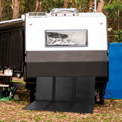 Arlec 200W Solar Portable Blanket with MPPT Controller, Compact Design, Mono Crystalline Cells