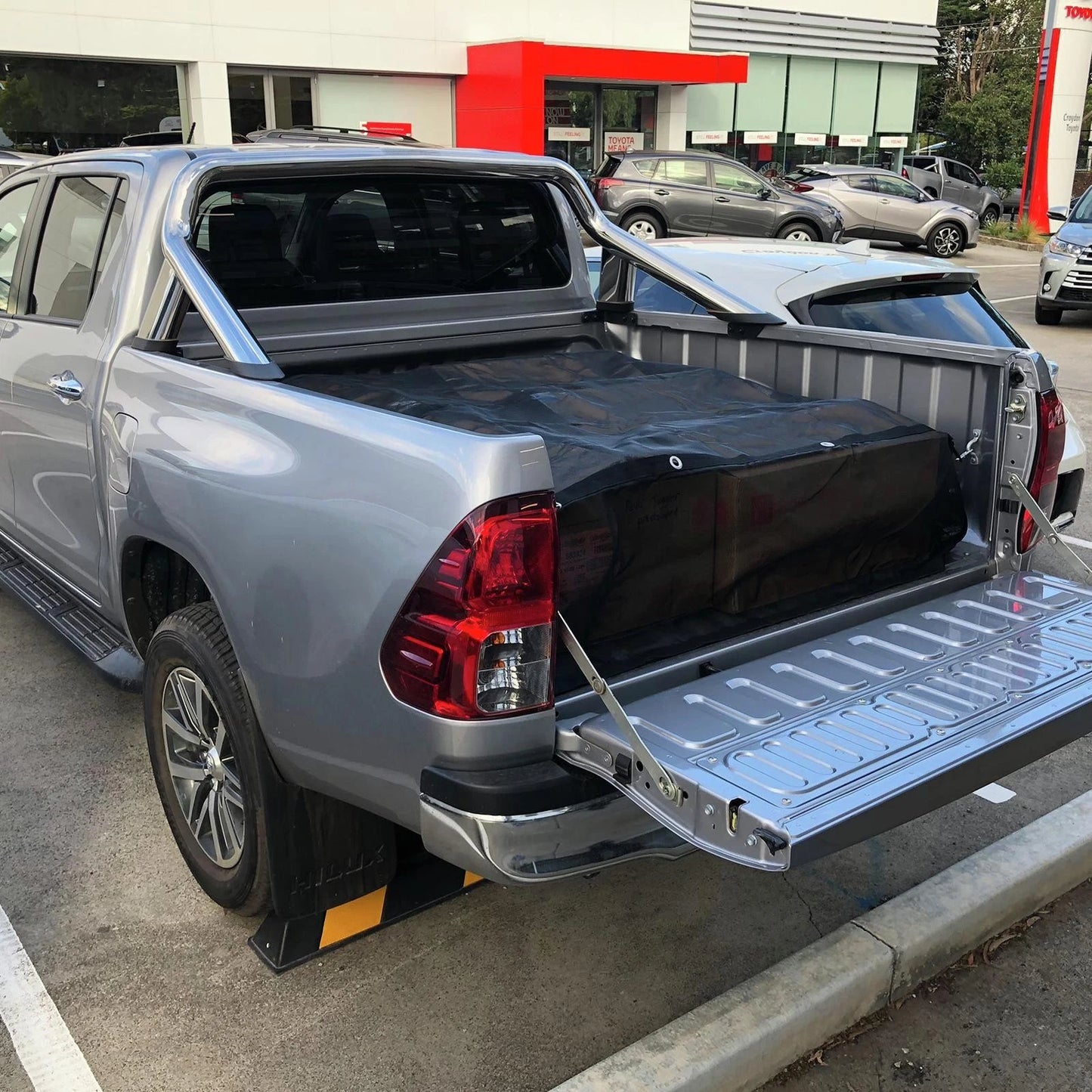 Lion Dual Cab Tub-Fit MeshTech Cargo Net, Adjustable Anti-Tangle Design, UV Protected