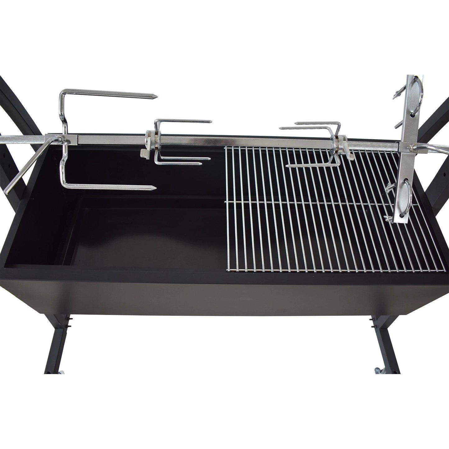 Jumbuck Rondo Medium Charcoal Spit Roaster with Adjustable Rotisserie & 240V Motor