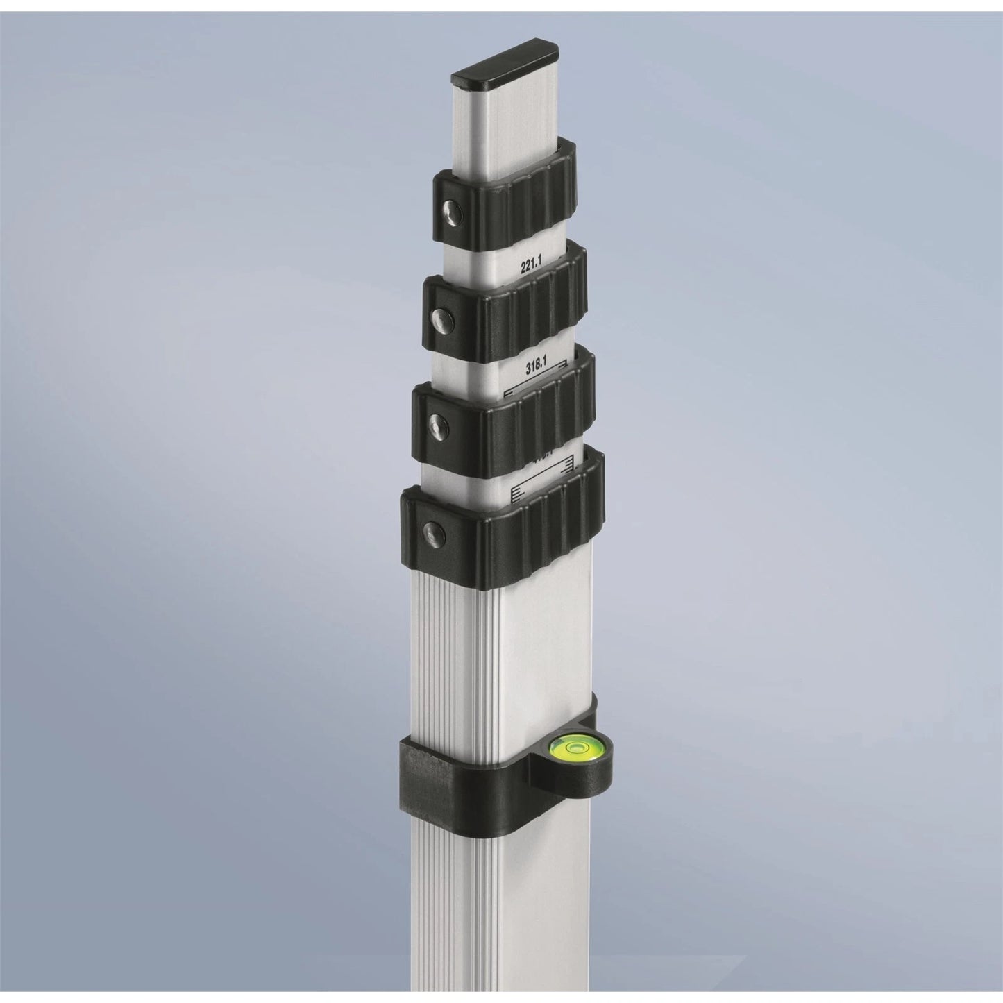 Bosch Professional 5m Laser Levelling Rod, Aluminium, Extendable, Waterproof, with Carrying Bag